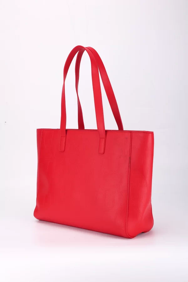 pu tote bag red