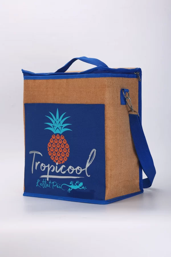 Beach cooler bag jute